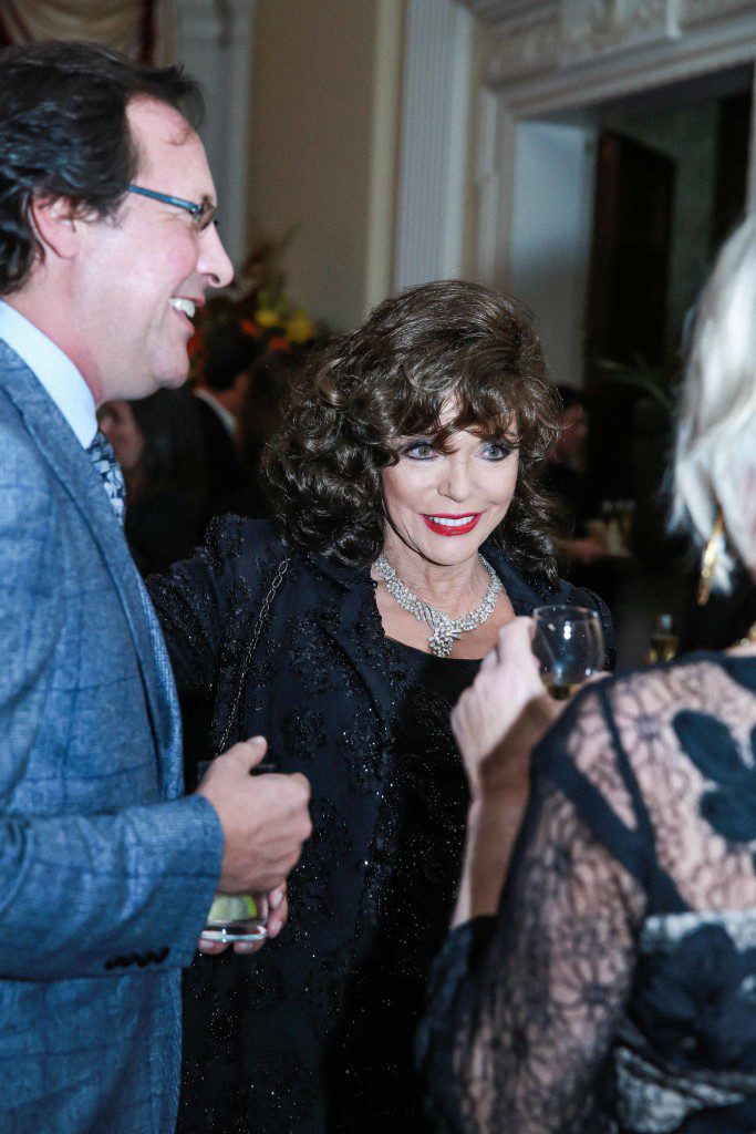 Joan Collins at Winfield House October 2015 photo by Natalie Martinez Photography