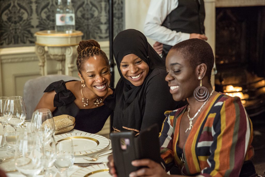 Swarovski Women in Film event photographer Claridges  Dakota Johnson Gwendoline Christie Michaela Coel