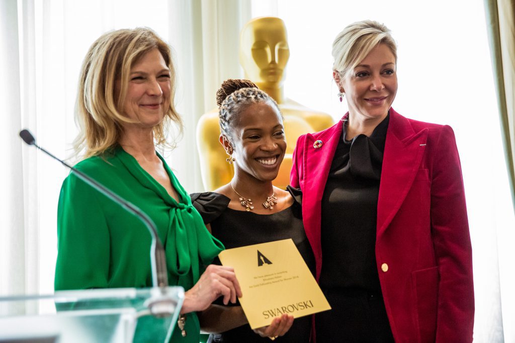 Swarovski Women in Film event photographer Claridges  Dakota Johnson Gwendoline Christie Michaela Coel