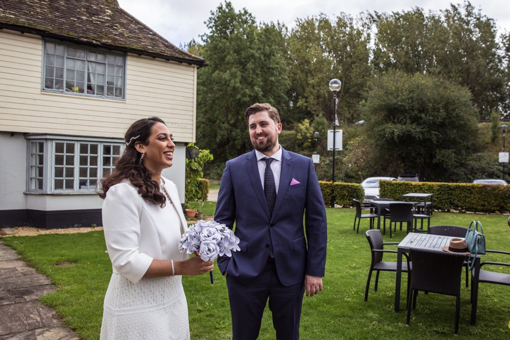 bride Cambridgeshire wedding photographer, covid wedding, Red Lion Whittlesford, Reportage wedding photographer