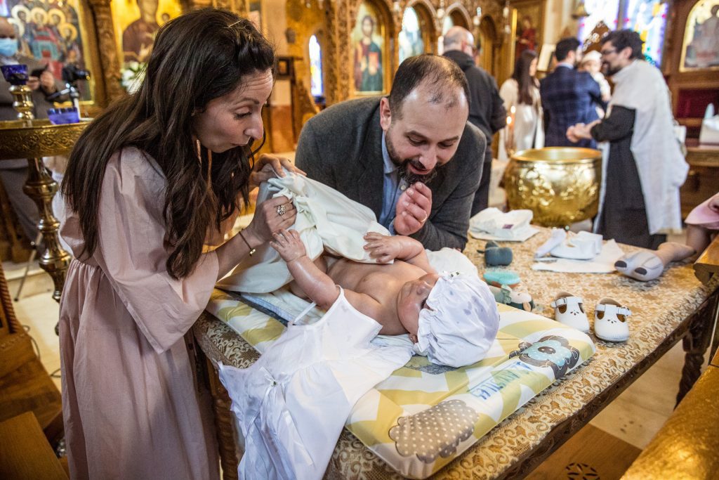 Greek christening photographer, twelve apostles church, brookmans Park, Hertfordshire