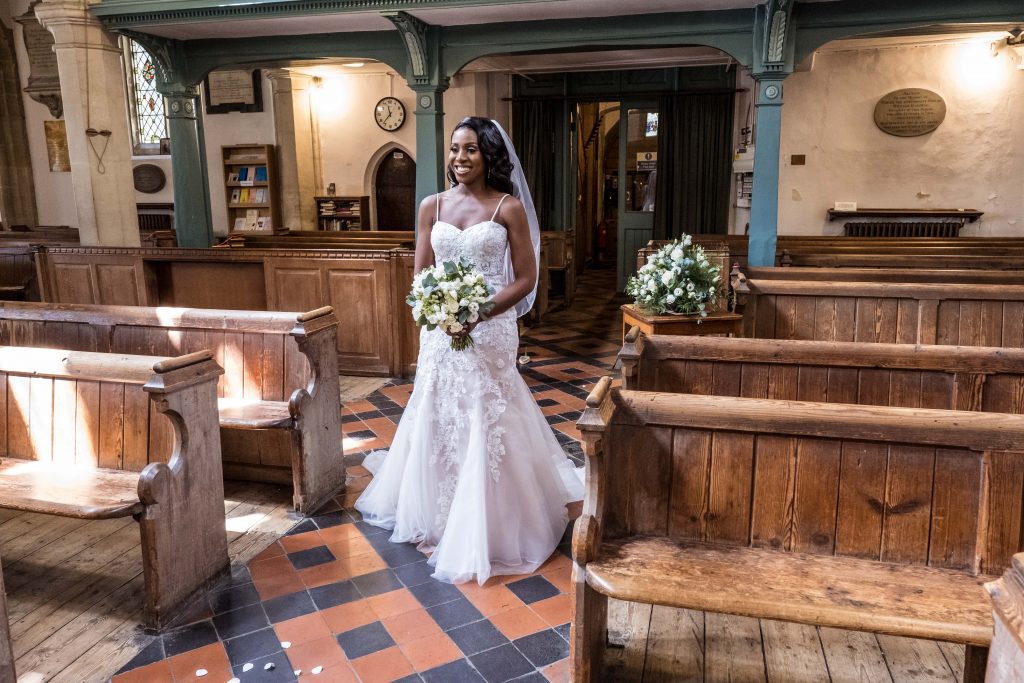 bride walking down the aisle