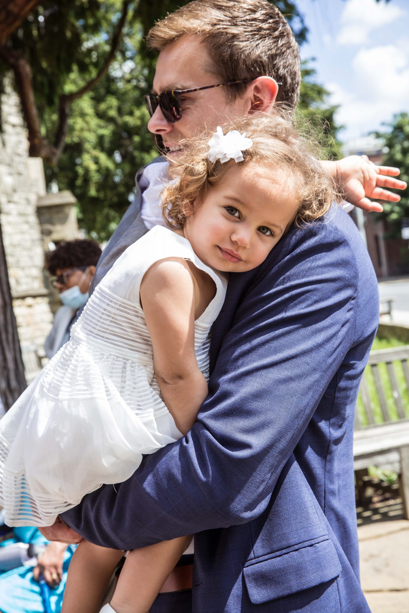 flower girl at london wedding, photographer