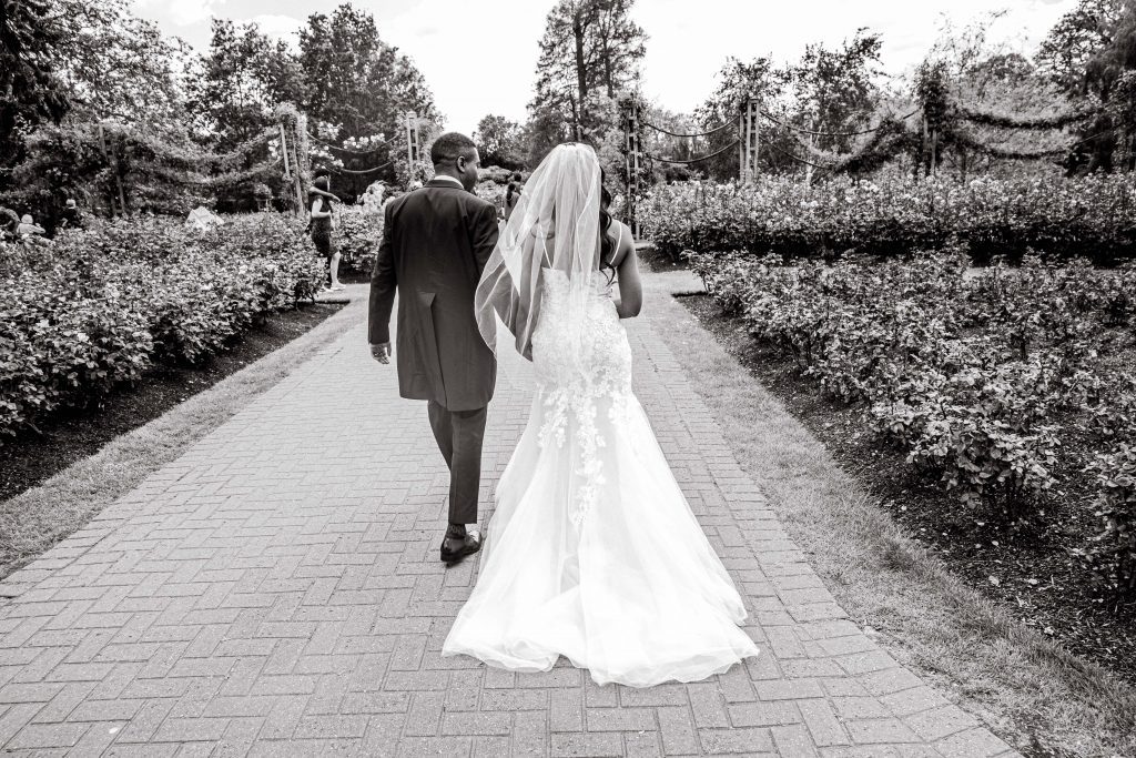 bride and groom in regents park, london wedding photographer