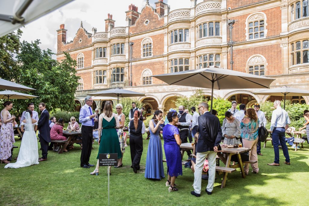 wedding party sidney sussex college