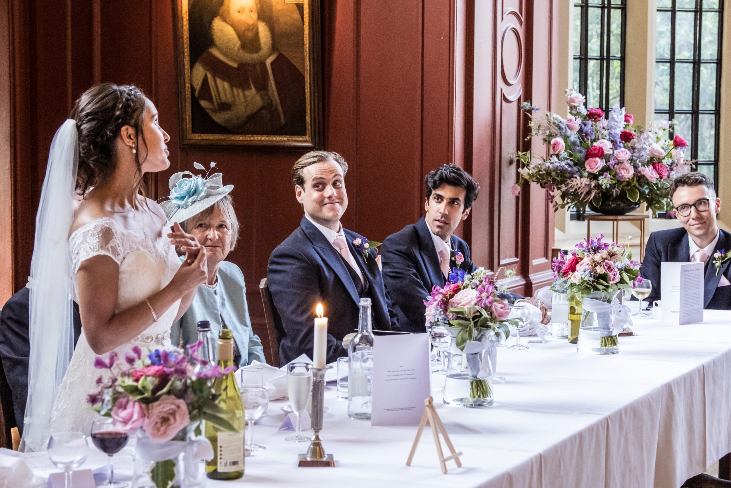 bridge makes speech cambridge wedding