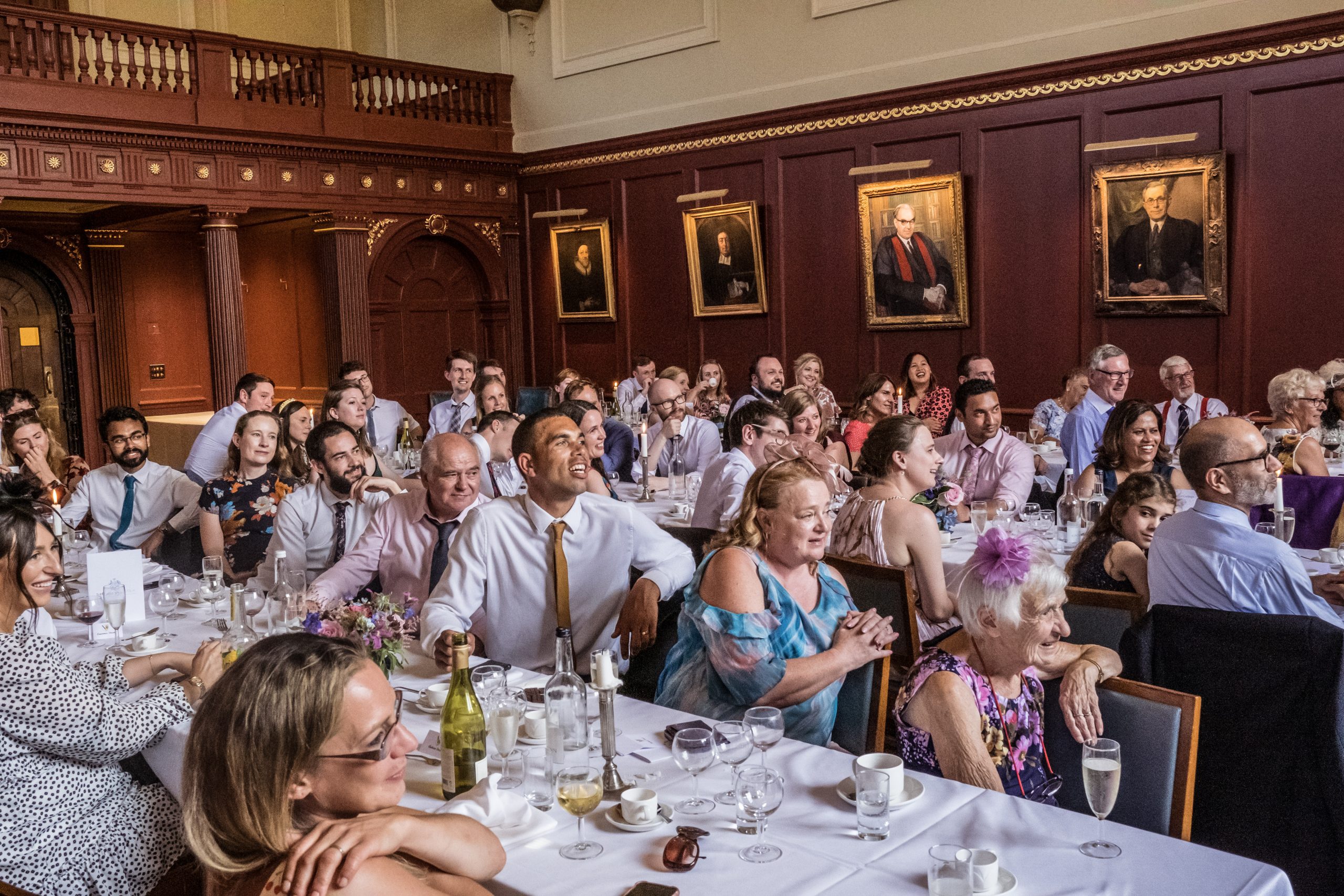 guests at wedding breakfast