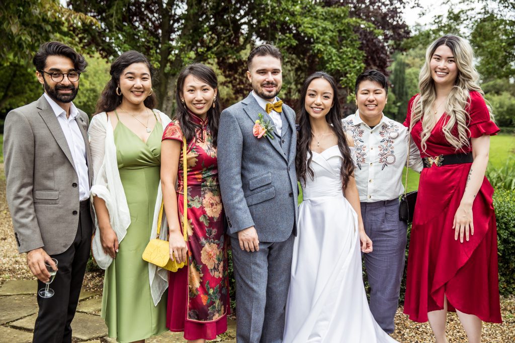 wedding guests Hanbury Manor