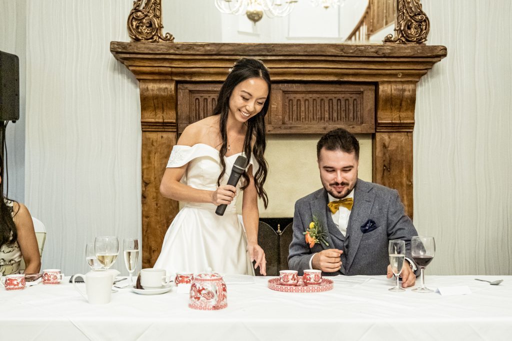 wedding speeches at Hanbury manor, hertfordshire wedding photographer