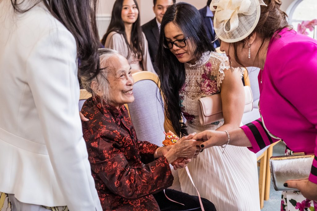 grandmother at wedding hertfordshire photographer