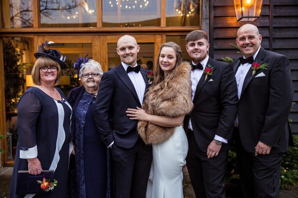 family wedding The barns at Alswick, wedding photography