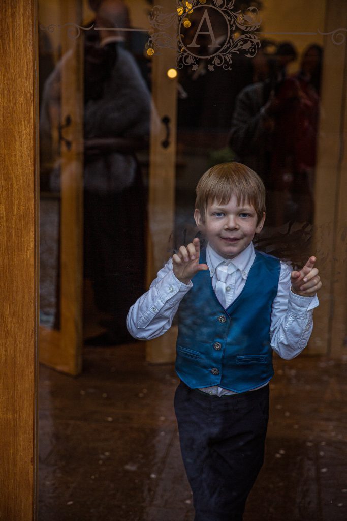 pageboy at wedding, The barns at Alswick, wedding photography