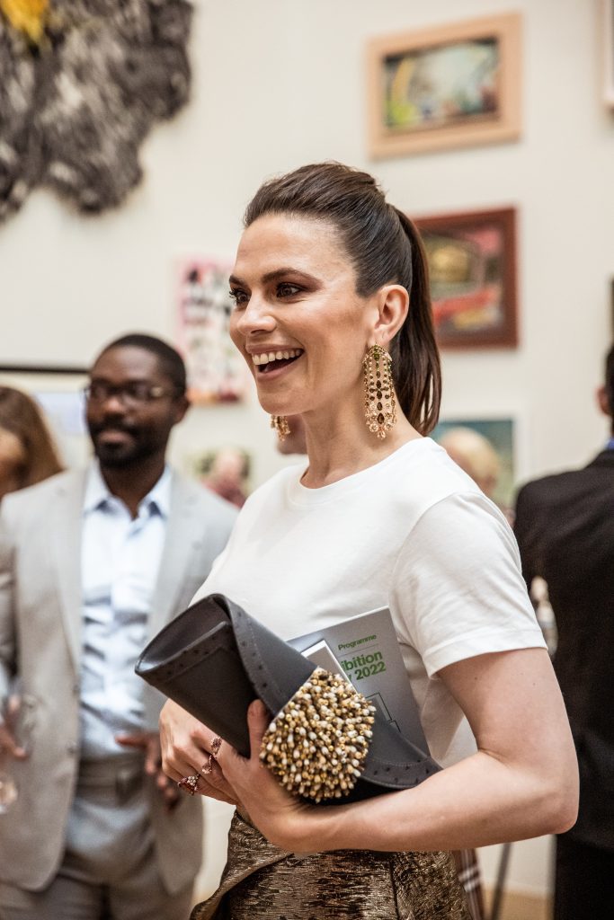 Hayley Atwell at the Royal Academy summer party photographer