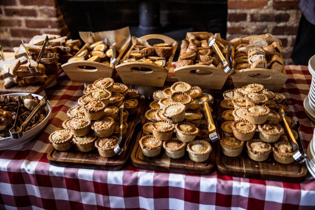 wedding pies at Hertfordshire pub