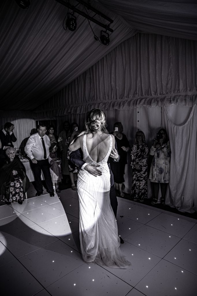 first dance at Herfordshire pub wedding