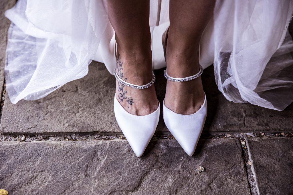 pointed bridal shoes