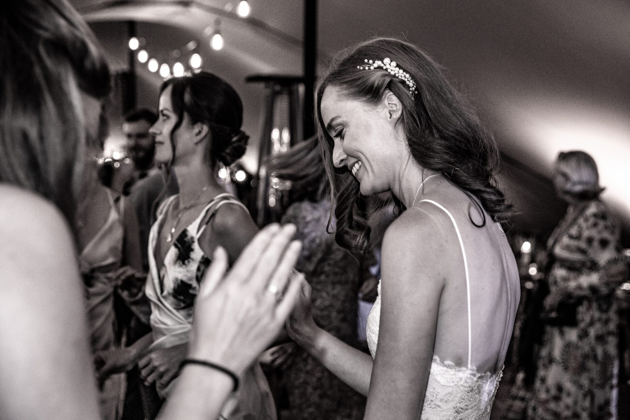 wedding photographers in hertfordshire - bride dancing on her wedding day