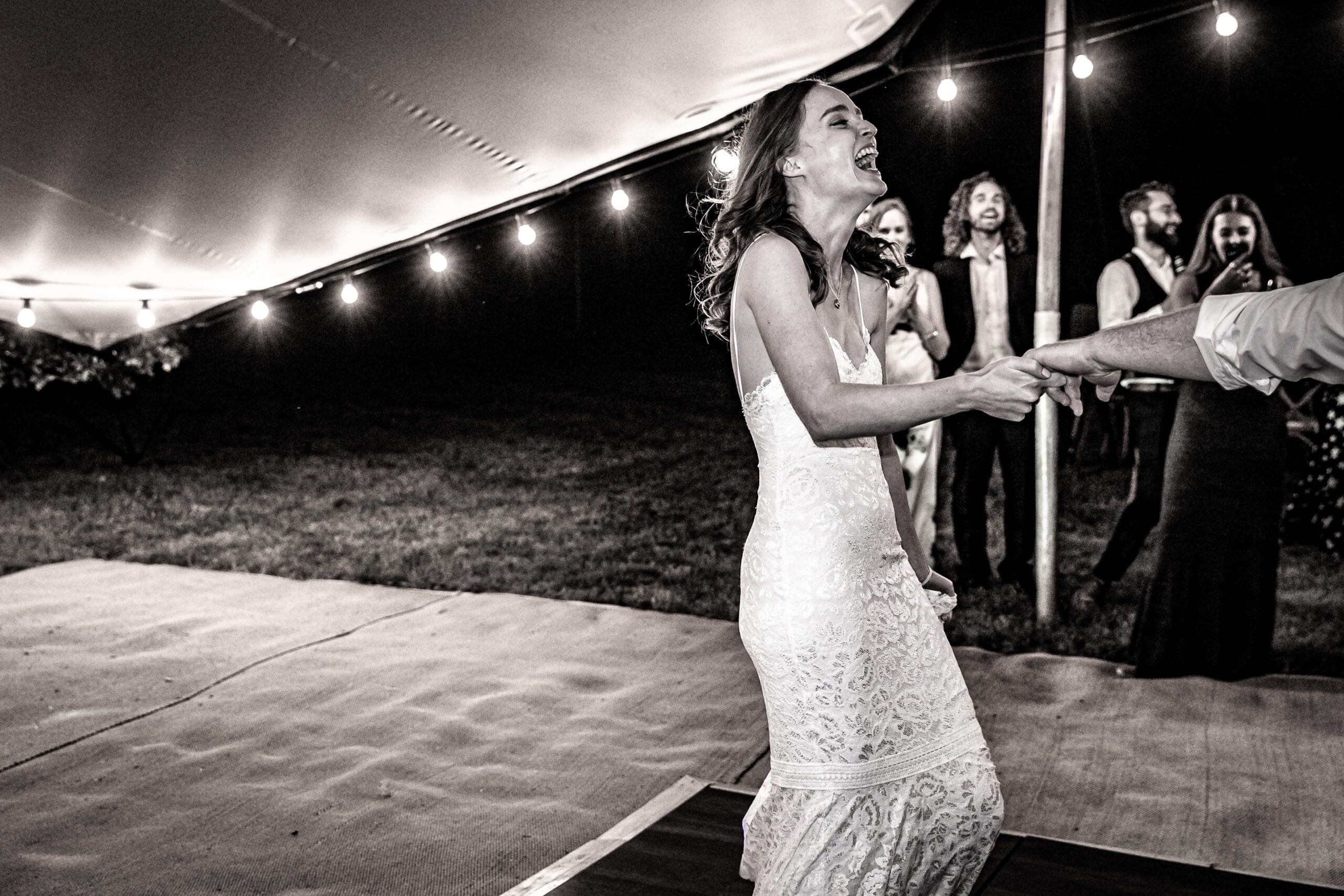 redhead bride performs first dance with her husband at hertfordshire wedding