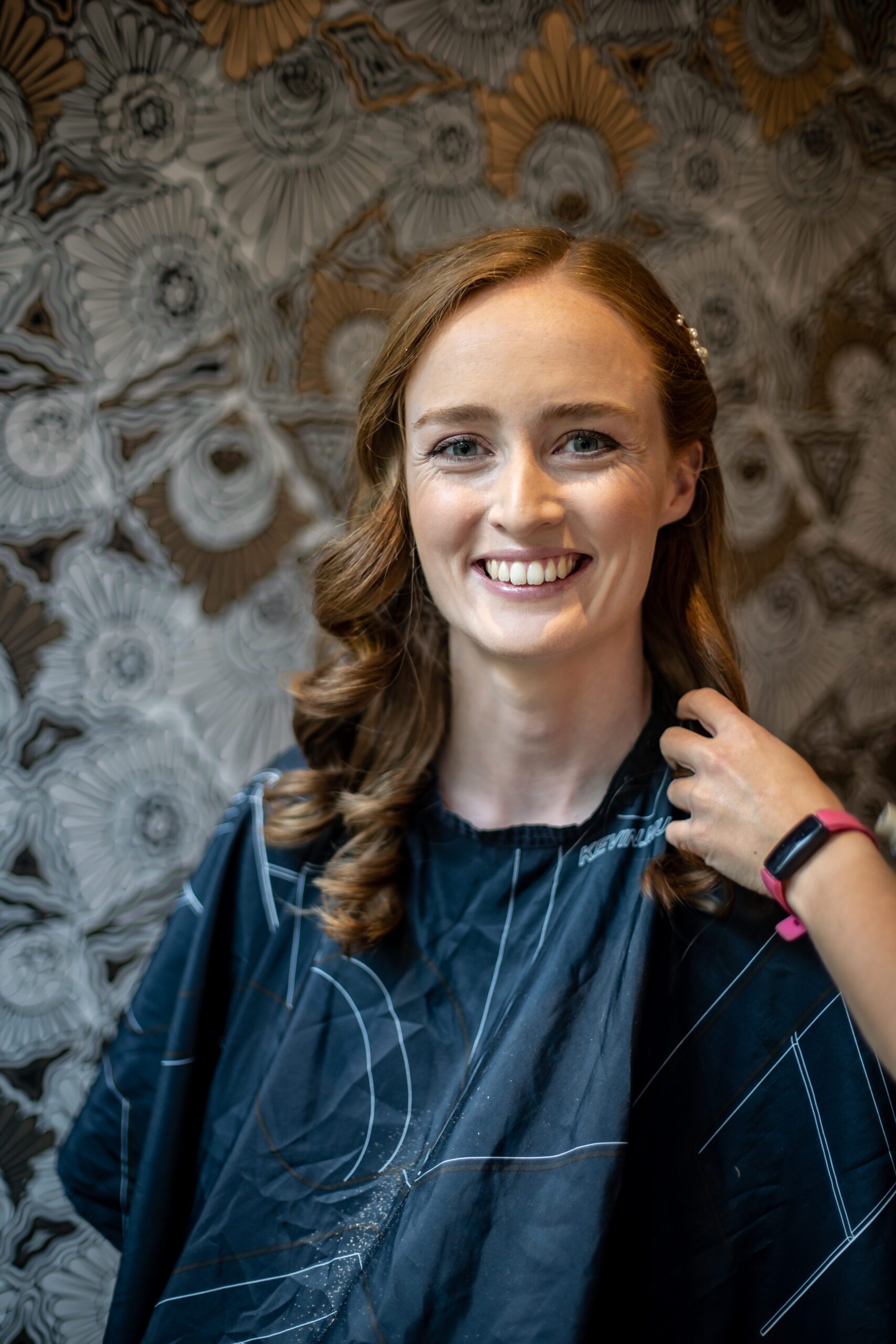 redhead bride gets ready for her hertfordshire wedding